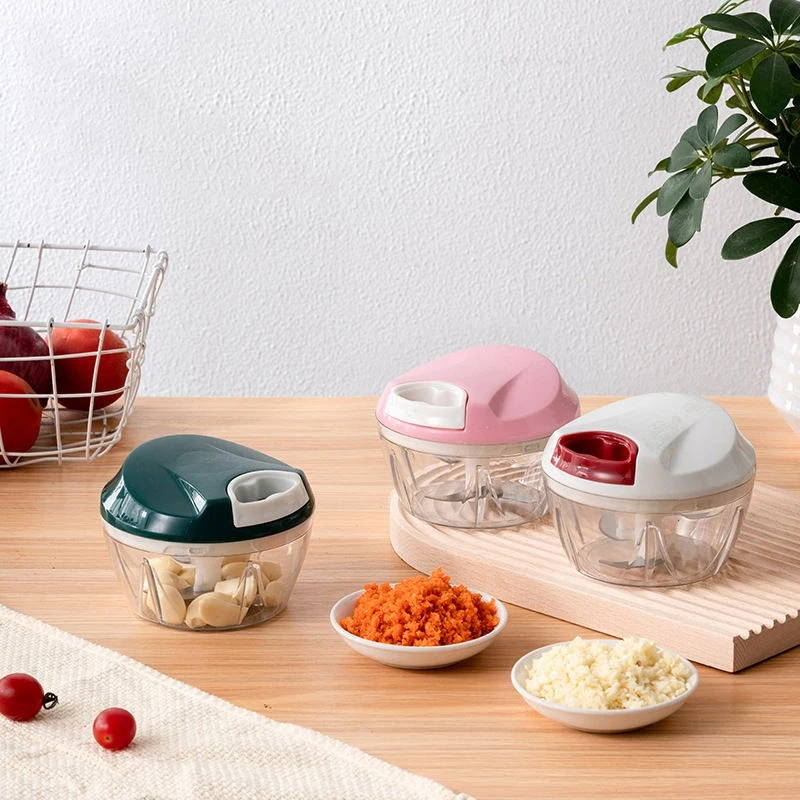 Speedy Garlic Chopper Manual Hand Pull Vegetable Blender Crusher Mincer Food & Vegetable Chopper with Stainless Steel Blade