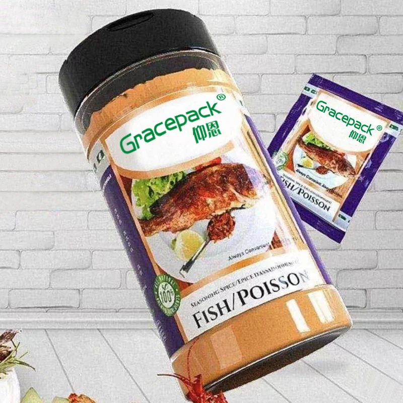 2021 Popular Sales Kitchen Plastic Spice Jars And Salt Bottle Pepper Chili Shaker Garlic Spice Bottle With Customized Lid