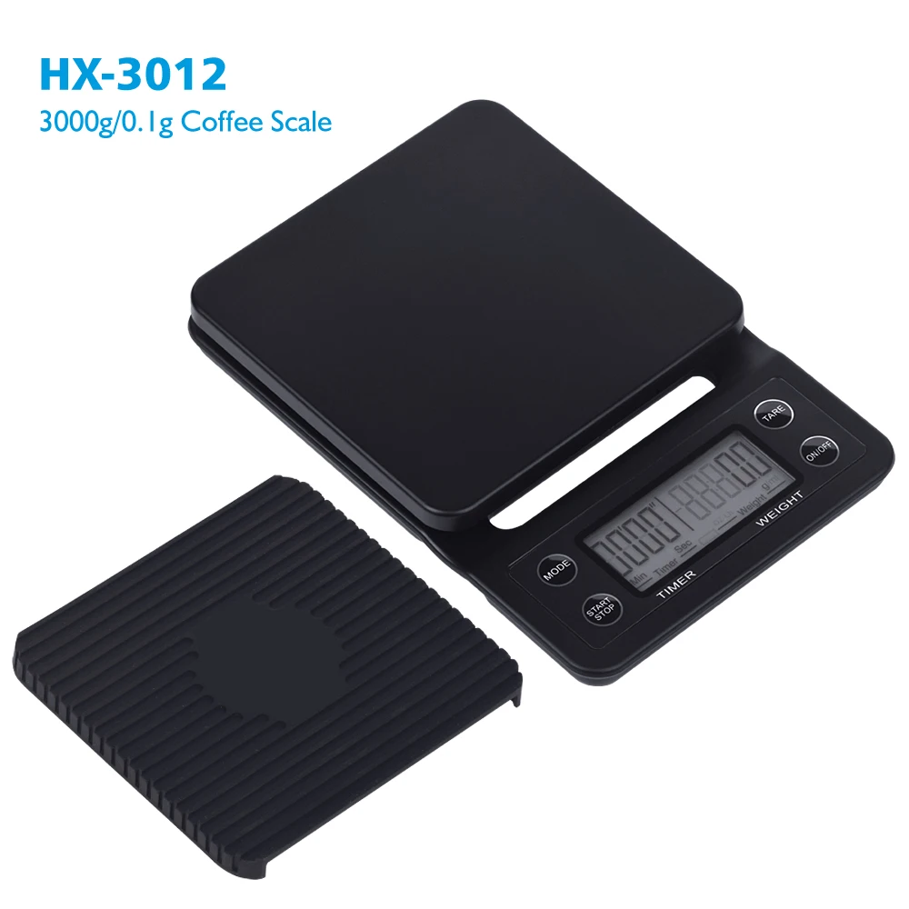 3000g/0.1g Digital Coffee Weighing Scale Drip Coffee Scale Smart Coffee Scale with Timer 0
