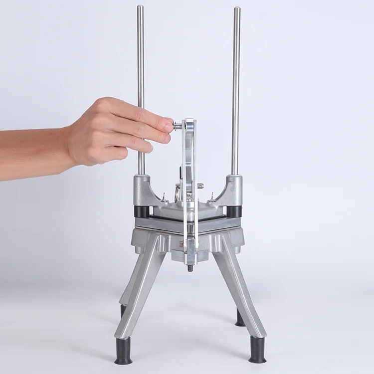 1/4 inch Manual Hand Fruits Vegetable Potato Cutting Machine Chopper Onion Slicer