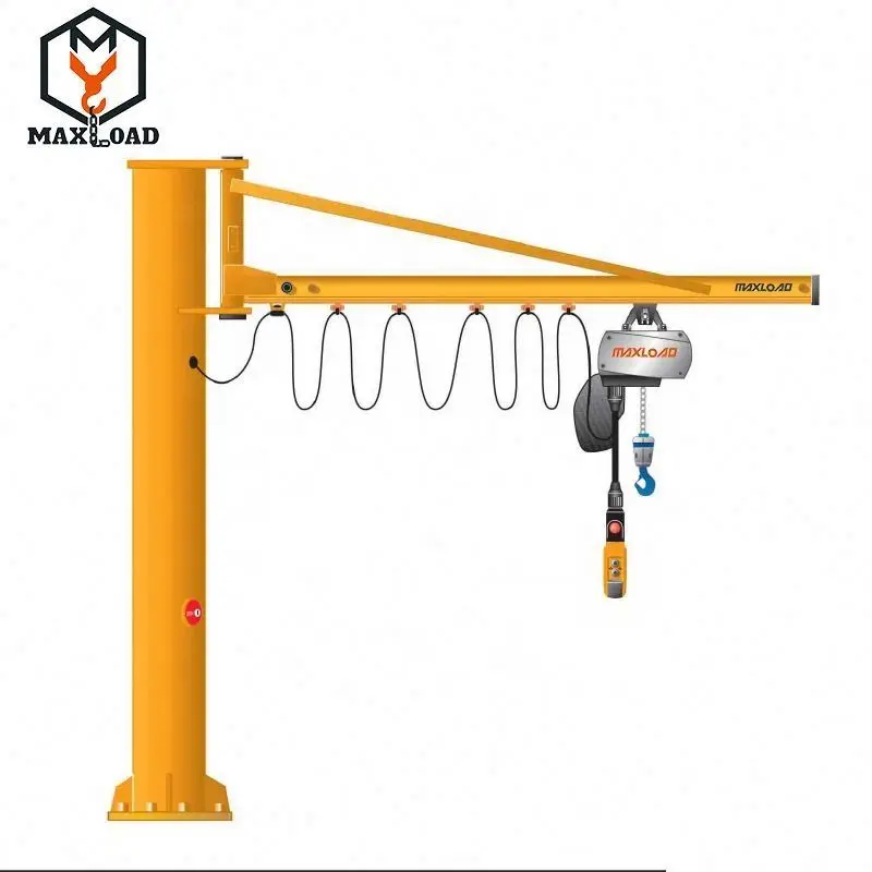 CE SGS High Quality Column Mounted Cantilever Crane  Articulated Arm JIB Crane Maxloadc&h Portable Swing Arm Lift JIB Crane