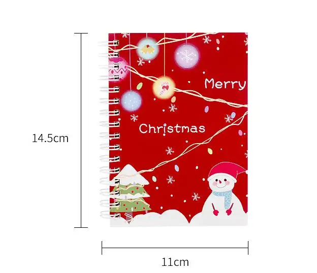 
Promotional Merry Christmas Gift Spiral Student Children Adult A6 Notebook 