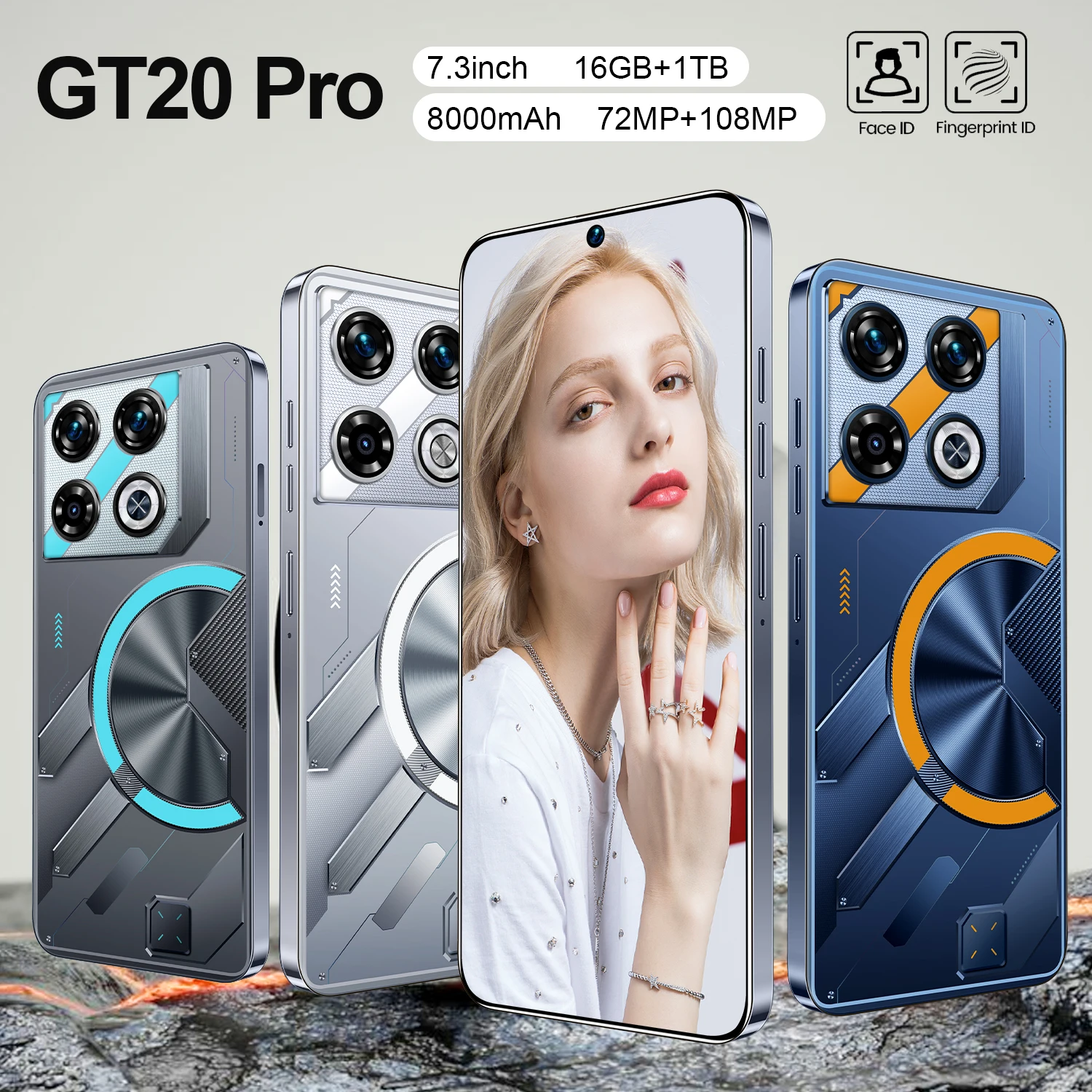 Unlocked Smartphone original track android 14.0 new phone techno gt20 pro phone