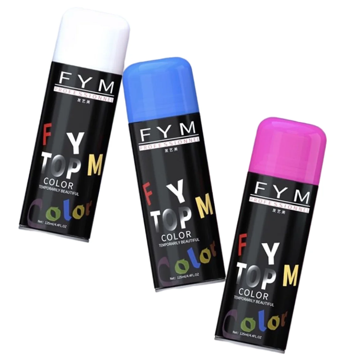 Private Label Professional Haircare Hold Hair Styling Spray 125ml Temporary Washable Hair Color Dye Spray