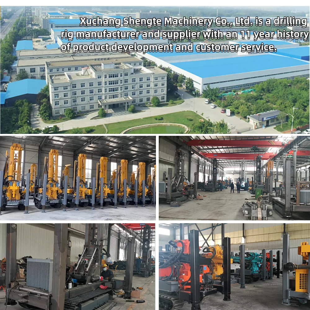 FY300 Pneumatic Rock Drilling Rig 300m Depth Crawler Mounted Rock Boring Water Well Drilling Rig