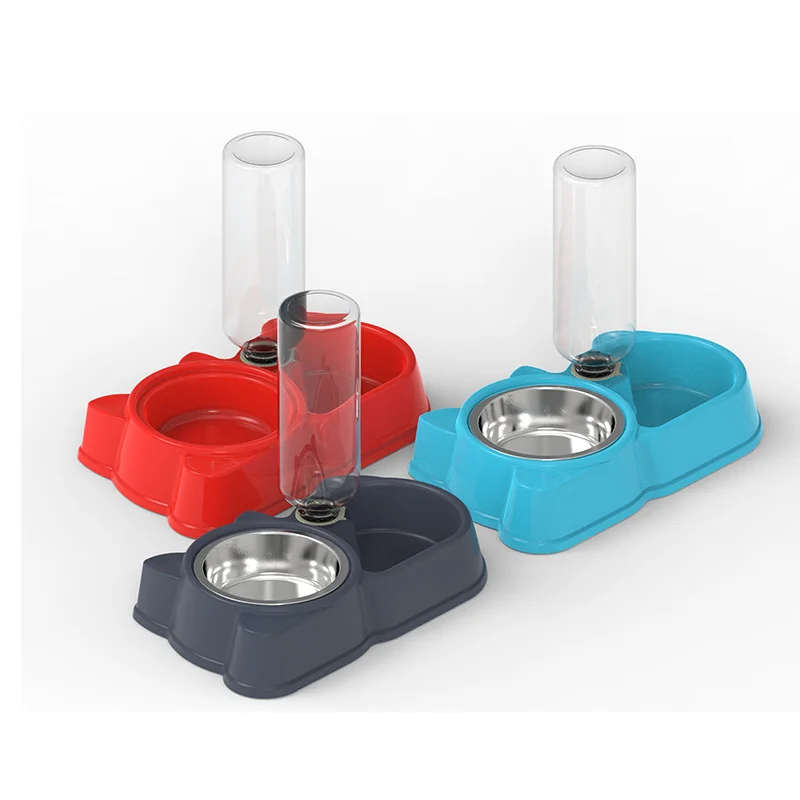 Wholesale Water Dispenser stainless steel Automatic Pet Food Feeder dog drinking water bowl