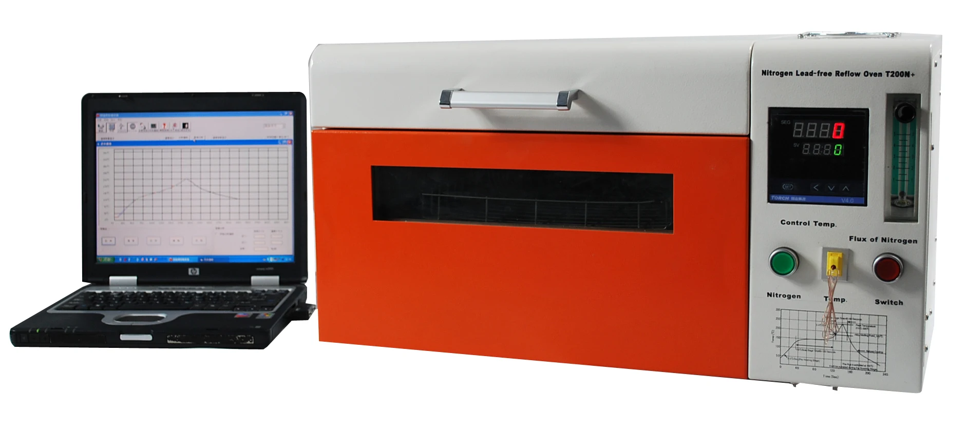 Nitrogen lead free reflow oven/reflow oven made in China T200N