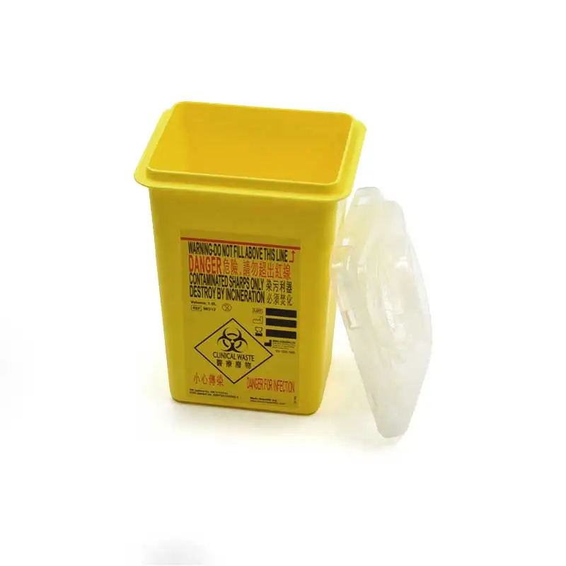 New Design 1L Disposable  Medical Sharps Container