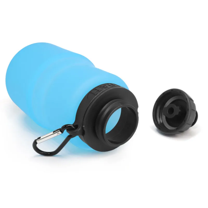Outdoor Sports Portable Foldable Large Capacity Silicone Water Bottle
