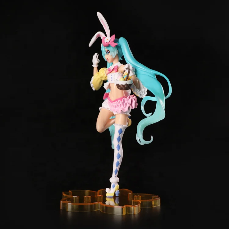 Hot selling Japan Anime hatsune rabbit ears beautiful young girl anime figure