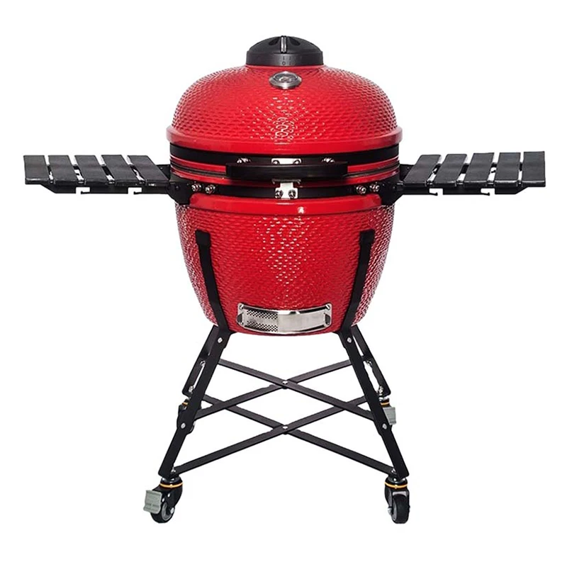Hot sale 25 Inch X Large Bbq Grill Ceramic Kamado With Stainless Steel Stand