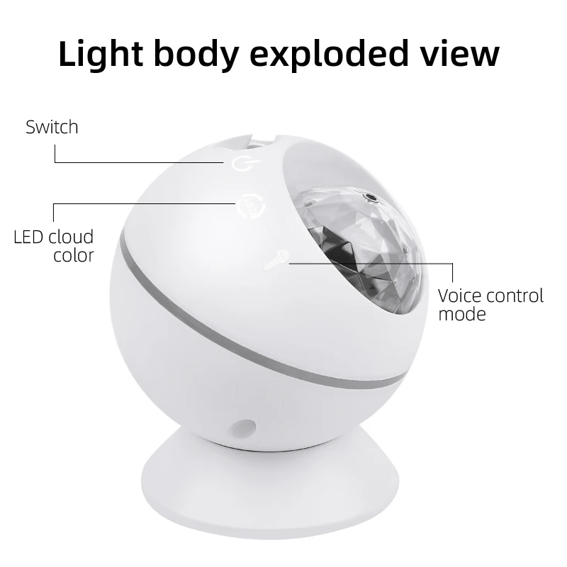 
Best price with remote control cloud laser moon lucky stone projection lamp Led light Romantic Led lamp for Christmas Gift 