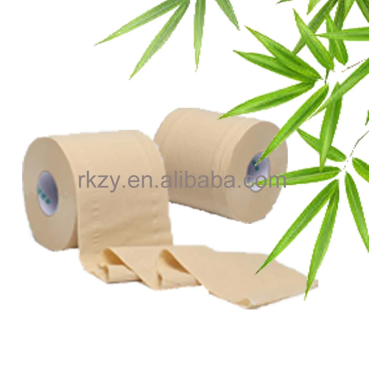 Bamboo pulp 1ply toilet roll customize design toilet paper