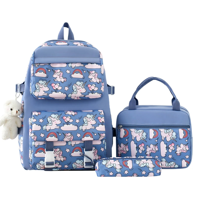 New Hot Selling 3-piece Set for Primary School Students Wholesale Large Capacity Backpack for Girls Backpack for Youth