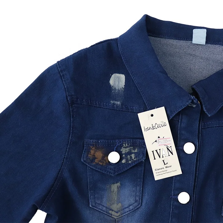 African wash denim jacket pencil pants two-piece African women jeans pants suits