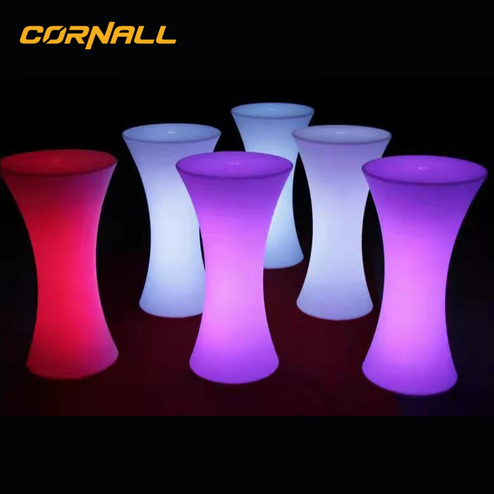 Bar KTV nightclubs widely used light up furniture bar restaurant home led garden furniture set table and chairs