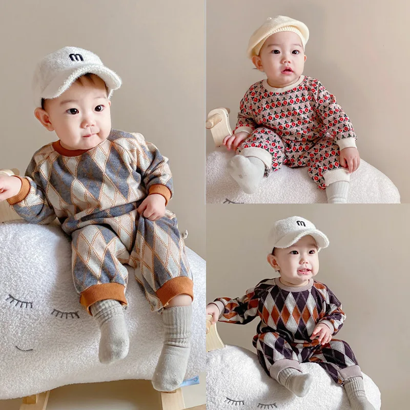 Baby Romper Knitted Baby Girl Boy Clothes Infant Rompers Playsuits for Babies Jumpsuit Autumn Winter Toddler Overalls