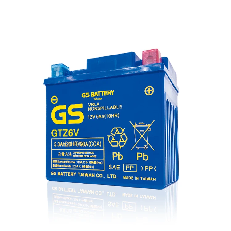 Factory Direct Supply Cheap Price Long Cycle Life GTZ6V Motorcycle Battery
