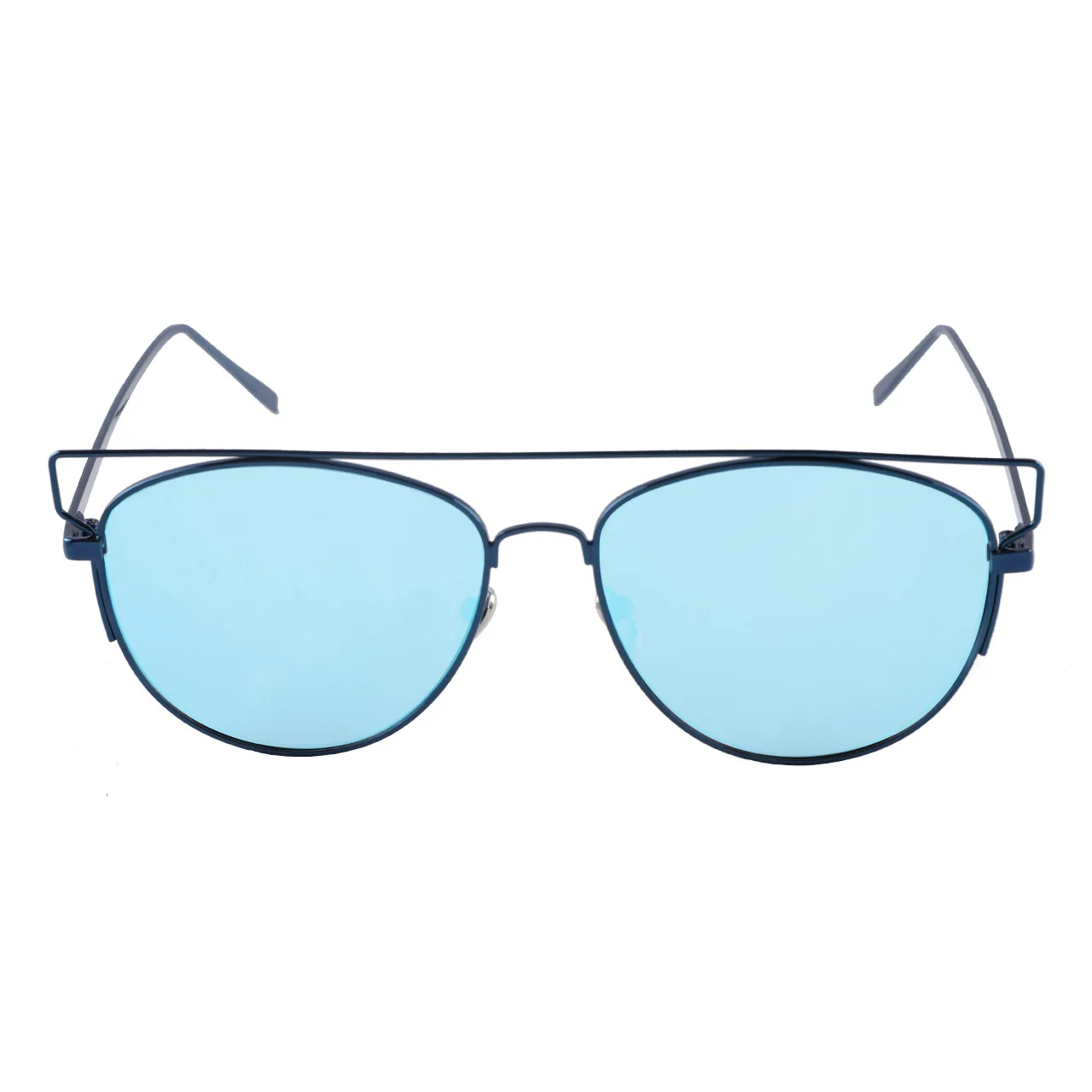2024 Network red street shot sunglasses fashion men and women multi-colored glasses pilot metal sunglasses new trend wholesale