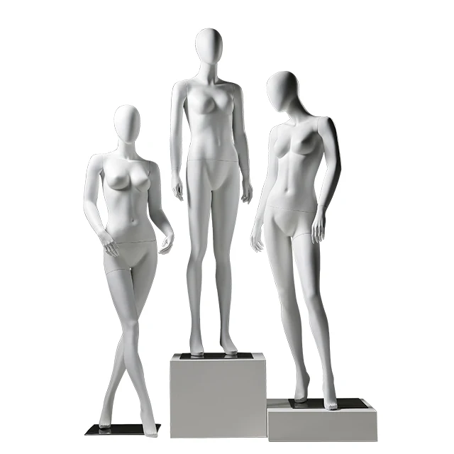 Boutique Garment Shop Woman Mannequin Clothing Store Half Body fiberglass female Mannequin With Base And Wheels