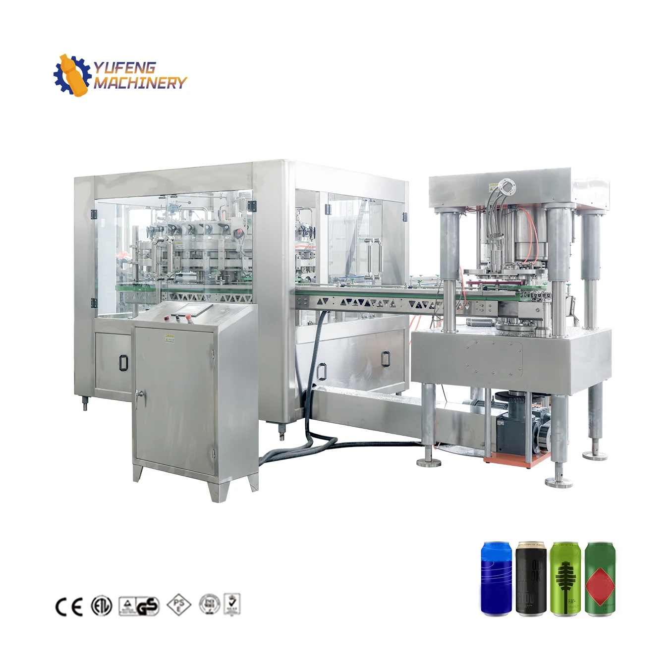 Hot Sale Stainless Steel 12000CPH Beer Can Filling and Sealing Machine
