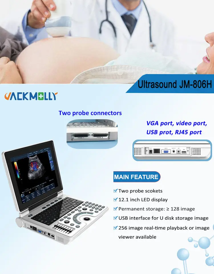 JM-806H Diagnostic Ultrasound System 2D ultrasound Imaging Ultrasonic Machine