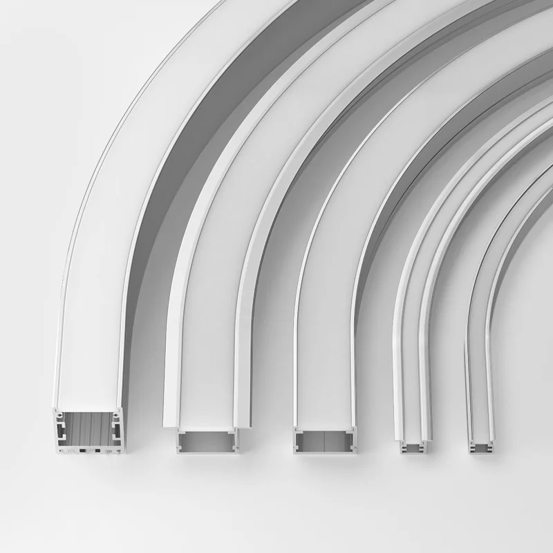 Bendable Profile Led Aluminum Channel Plaster Recessed LED Aluminum Profile with Silicone Cover