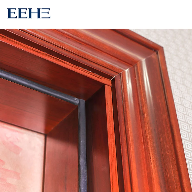 New wooden single door flower designs teak wood main door