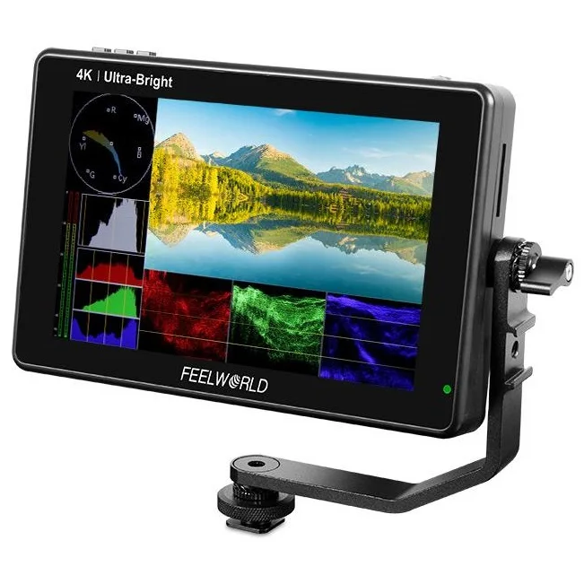 FEELWORLD LUT7 PRO 7 дюймов 2200 нит 3D LUT сенсорный экран цифрового однообъективного зеркального фотоаппарата директоров переменного тока монитор 1920X1200 HDM