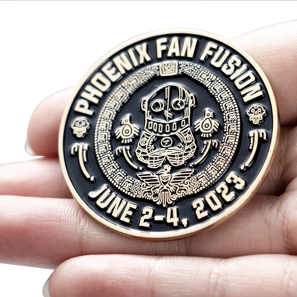 Custom Own Design Antique Crafts Gold Silver Copper Bronze Soft Enamel Zinc Alloy 3D Metal Us Challenge Coin