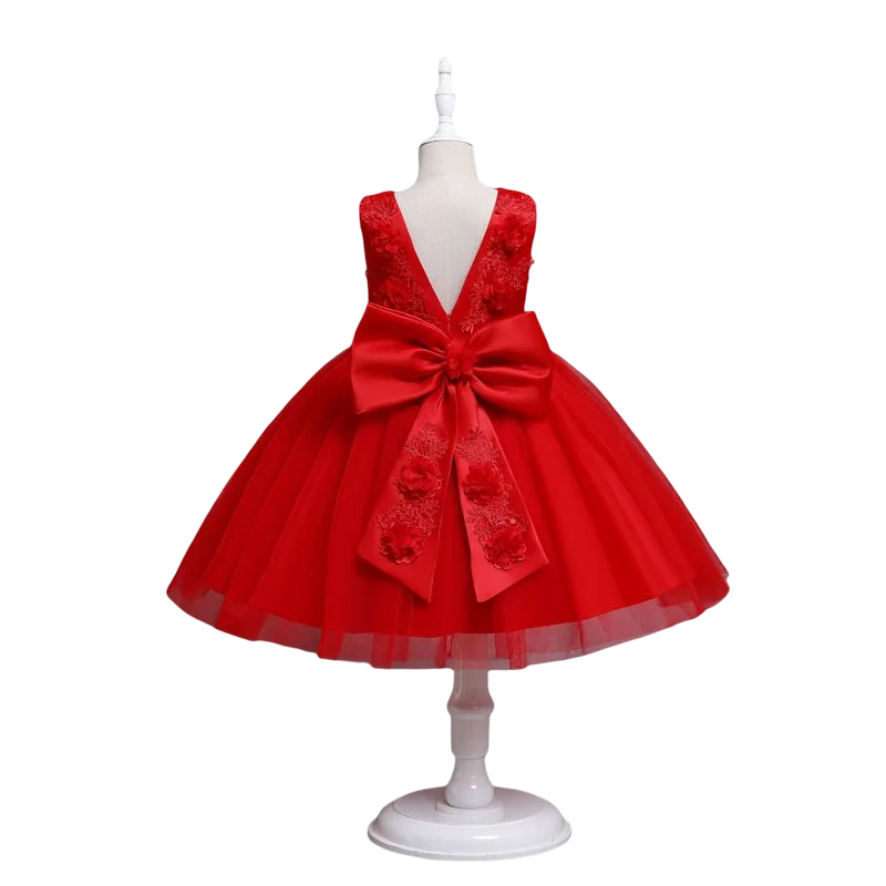 Flower Christening Baptism Communion Birthday Kids Party Pageant Wear Dresses Girls