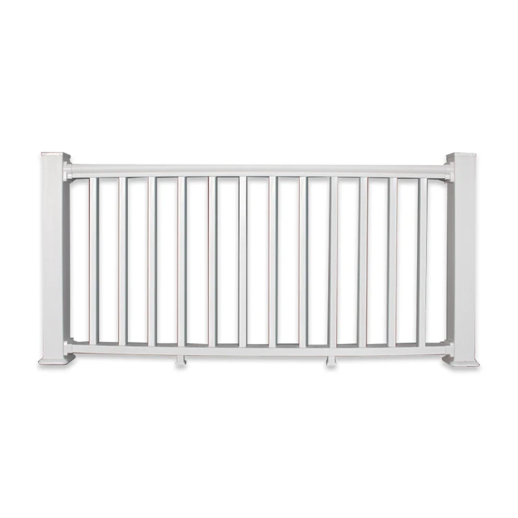 PVC Vinyl Railing White Color Tan Black Stair