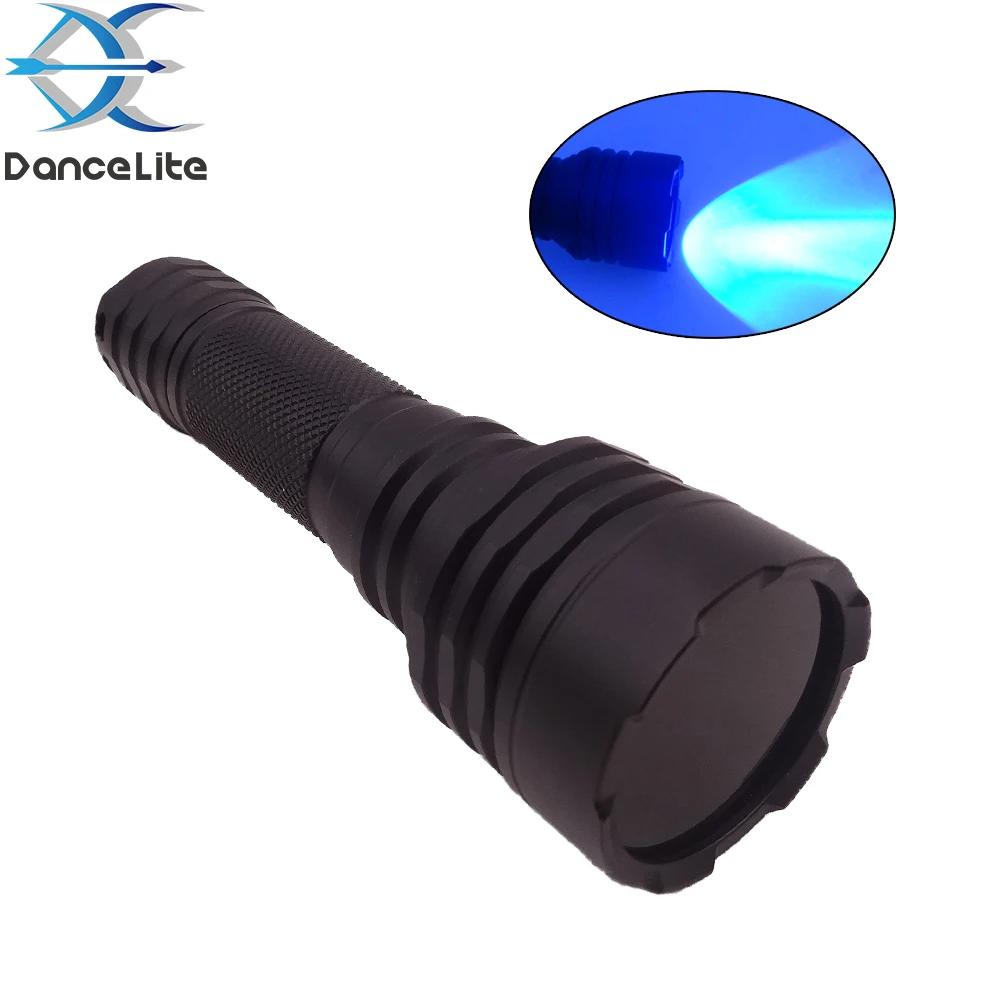 OEM C8 Plus (C8+) Super Powerful 12W 4-CORE UV 365nm LED Flashlight Ultraviolet Light Torch  (Black Filter Lens)