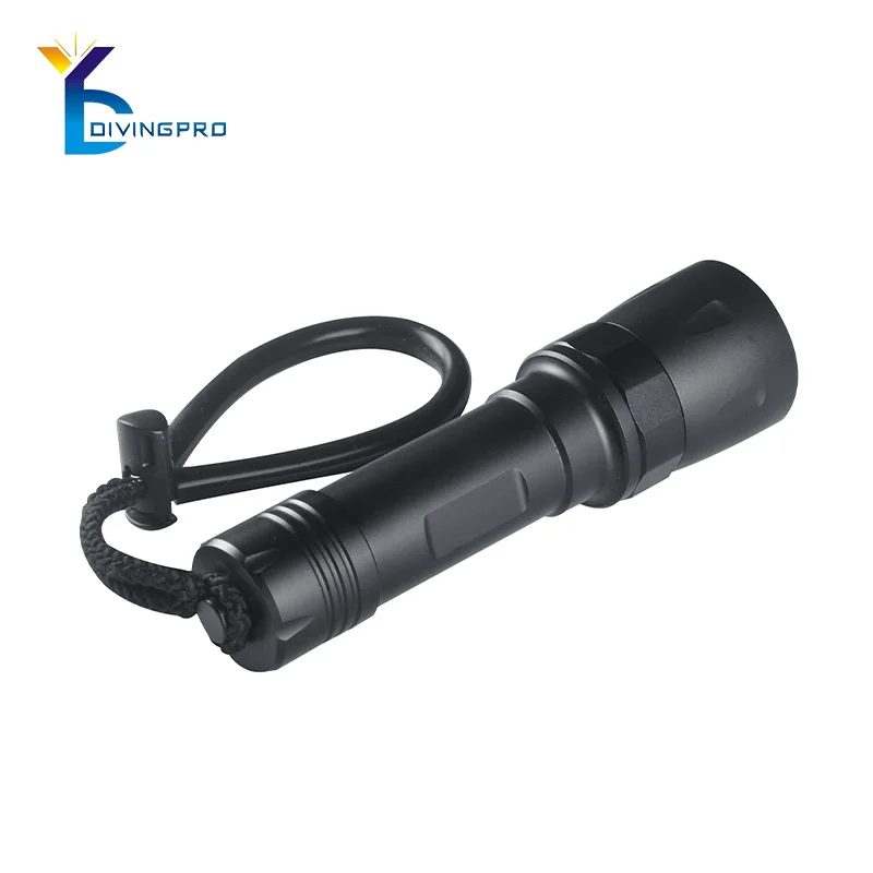 Dive flashlight underwater torch slide switch diving flashlight