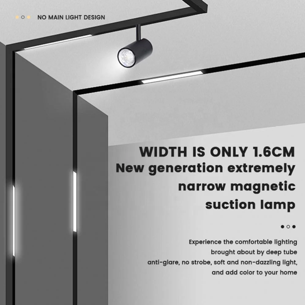 Wholesale Price Custom 3000K 4000K 6000K Modern Linear Lighting Home Magnetic Track Lights