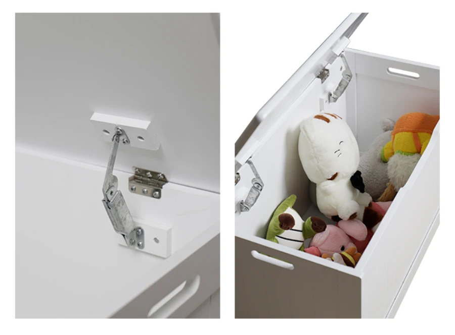 Пользовательская детская комната популярная MDF белая окрашенная Большая большая Деревянная Детская скамейка для хранения игрушечная нагрудная коробка