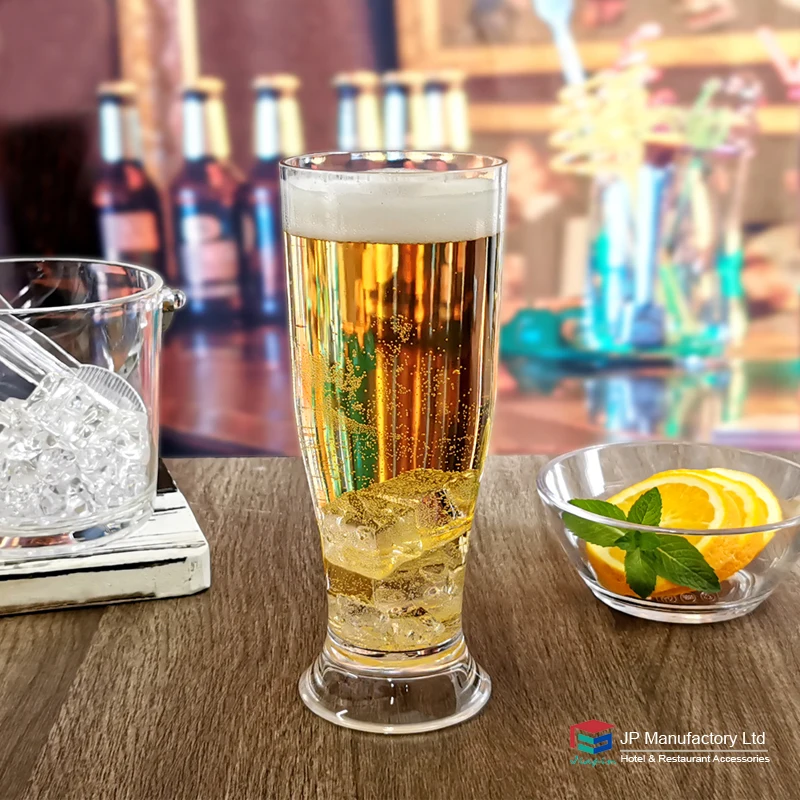 Bar use unbreakable clear 585ml plastic large beer glasses 20oz Polycarbonate Beer Mug