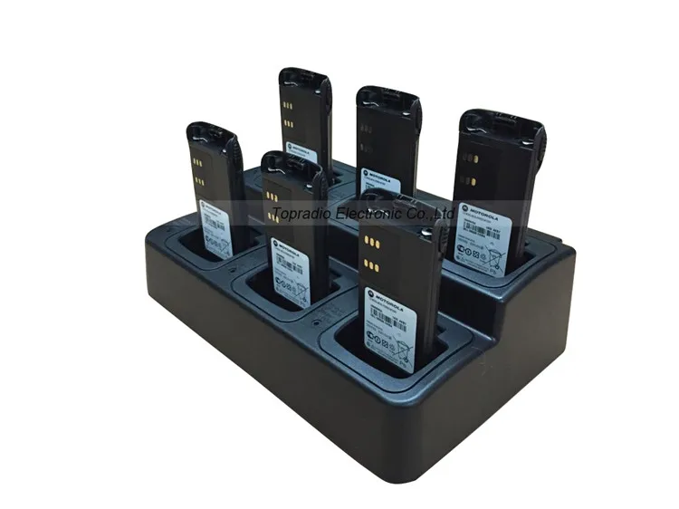 Topradio CPO40 CPE40 6 Way Multi Charger For Motorola NNTN4851AC NNTN4970 NNTN4497 GP3688 GP040 GP140 EP150 EP450 CP380