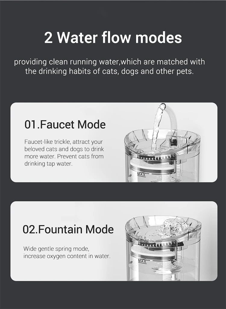 Recirculate Filtring Auto Filter Dispenser For Cats Pet Water Cat Water Fountain USB Electric Mute 2L Cat Drinker Bowl