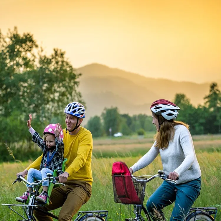 Лучшая цена Средний мотоцикл Mtb тормоз колесо красный диск сигнализация замок