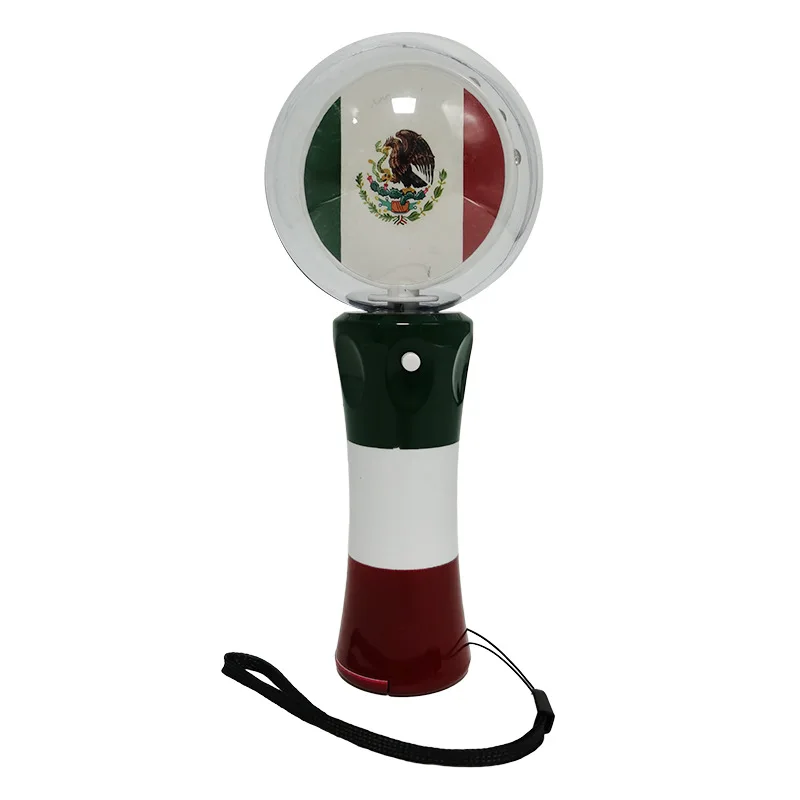 Custom Led Spinning Ball Toy Flashing Handheld Magic Colorful Light Up Toy Wand for Kids