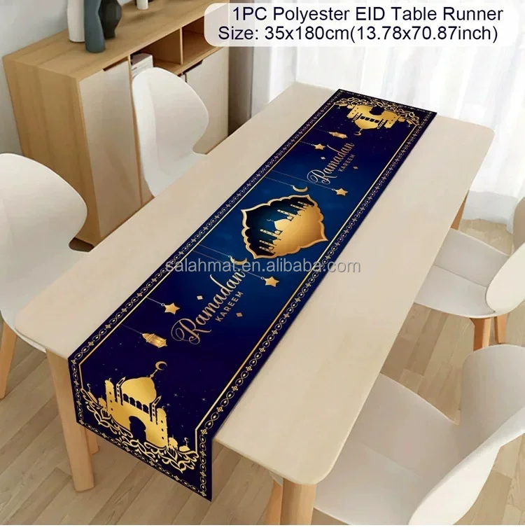 Multiple colors Tablecloth Dinner Table Linen Islamic Party Supplies Ramadan Kareem Ramadan Decoration For Home Nordic style