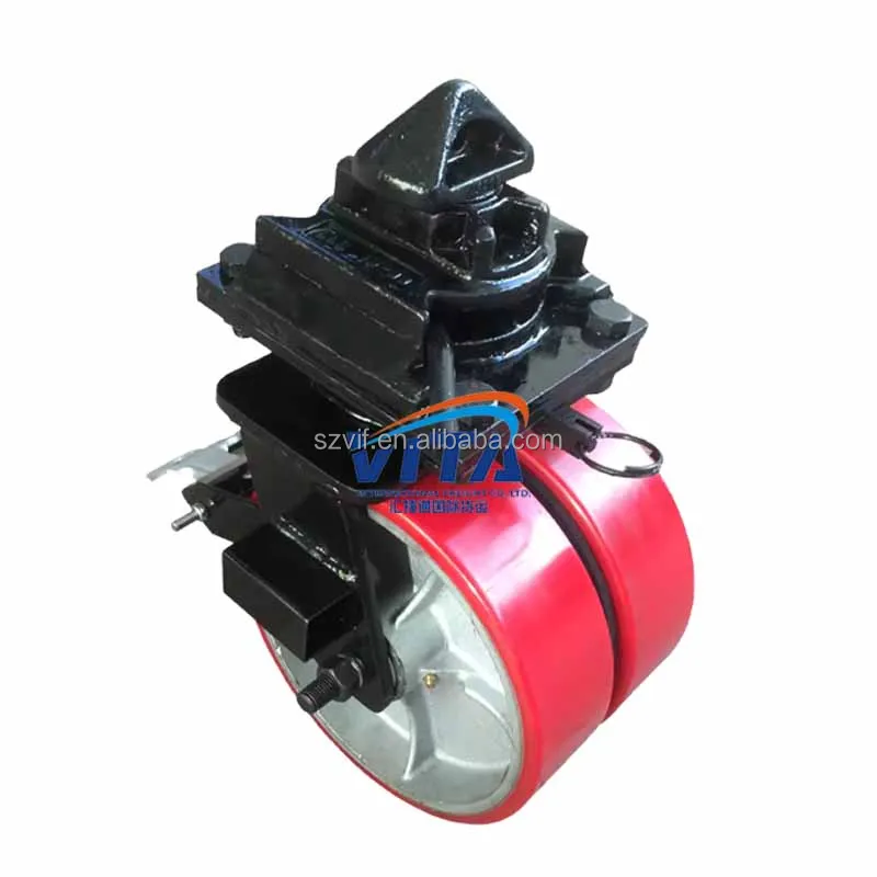 Super Heavy Duty 8Inches Dual Wheel Iso Standard Shipping Container Caster Wheel With Twist Lock