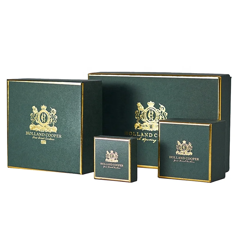 Custom  Embossed logo Green Heaven and Earth Cover box package packaging Cardboard boxes