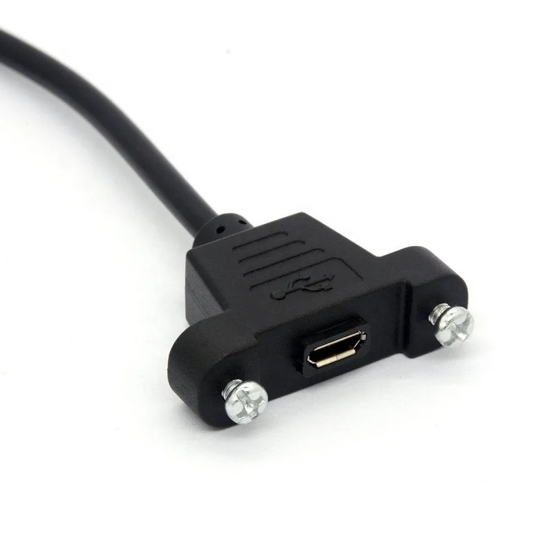 Вверх вниз Угловой Micro USB 5pin штекер к панели Micro usb зарядный кабель