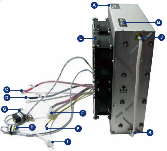 Portable power hydrogen stack Fuel cell hydrogen 3kw  air cooling hydrogen fuel cell