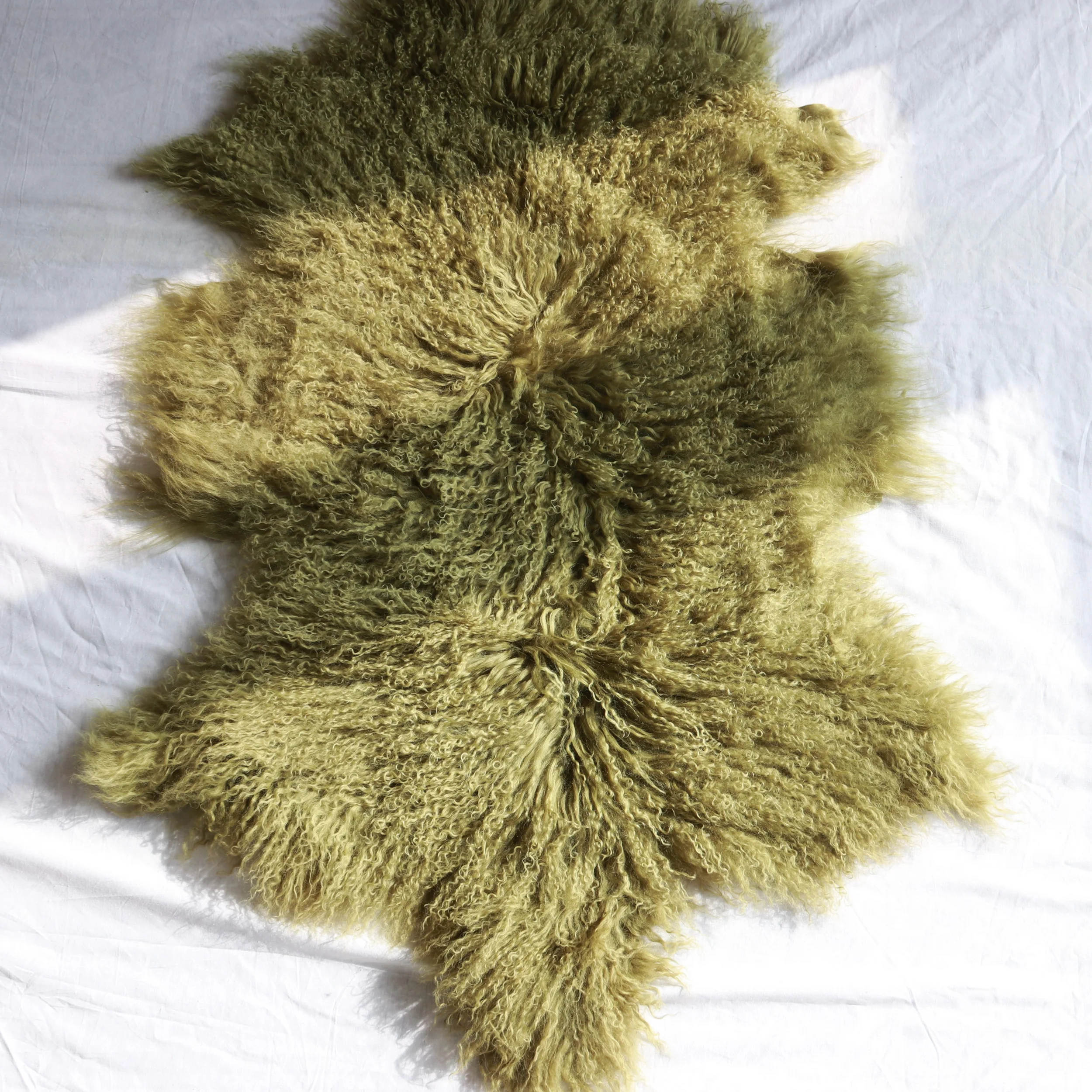 Natural Mongolian Sheepskin Throw Hide Tibetan Lamb Fur Skin Real Sheep Fur Rugs Blanket