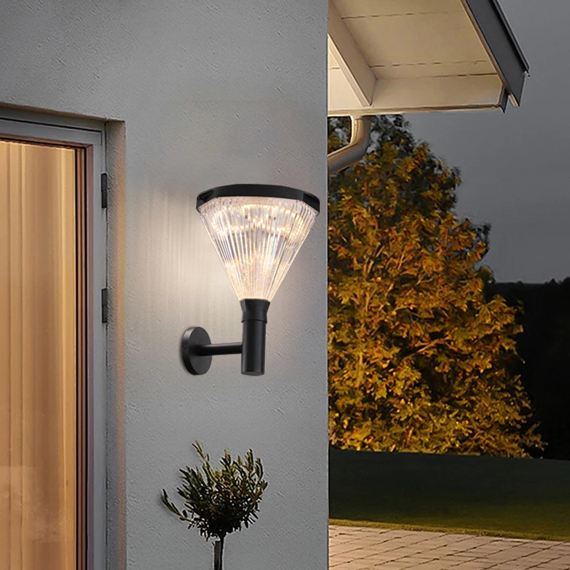 Водонепроницаемые светодиодные Настенные светильники Yunduo на солнечной батарее для дома садовые настенные