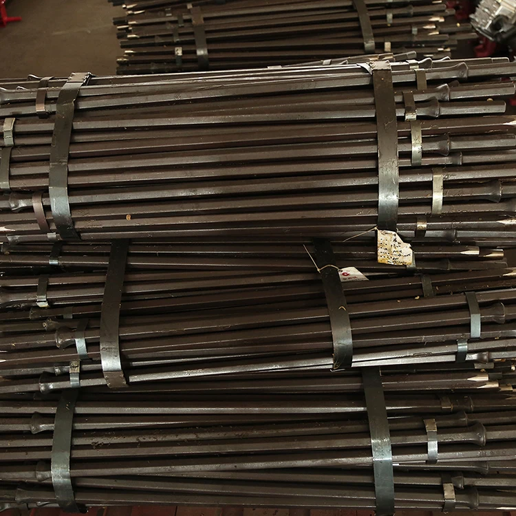 Hand Held Accessories Small Hole Drilling Mining Taper Rock Drill Rod Steel