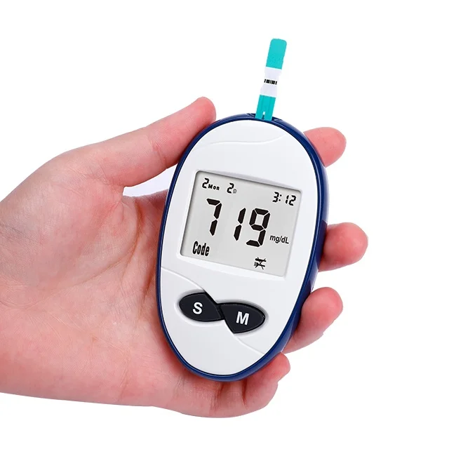 LYZ Electric Glucometer with Single Packaged Sensor Blood Glucose Test Strip Free Coding Glucose Monitoring System